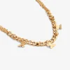 گردنبند طلا حلقه ای فلامینگو wn1277-2