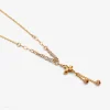 گردنبند طلا حلقه ای فلامینگو wn1278-2