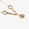گردنبند طلا حلقه ای فلامینگو wn1279-2