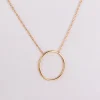 گردنبند طلا حلقه ای فلامینگو طرح دایره wn1250-2