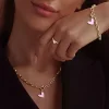 پلاک طلا قلب صورتی wp1030-2