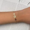 دستبند طلا زنانه لیزری سولی wb1349-2